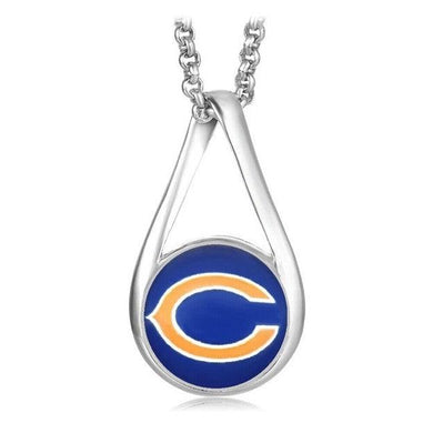 Chicago Bears Jewelry Necklace Womens Mens Kids 925 Sterling Silver Chain Football NFL Team - ErikRayo.com