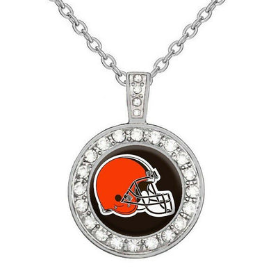 Cleveland Browns Necklace Men's Women's 925 Sterling Silver Necklace Football Gift D18 - ErikRayo.com