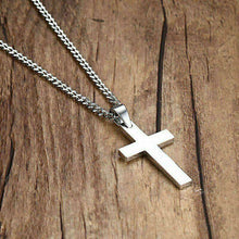 Load image into Gallery viewer, Cross Pendant Necklace Stainless Steel 24 Inch Chain - Jewelry Store by Erik Rayo
