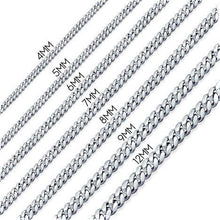 Load image into Gallery viewer, Cuban Curb Chain Necklace in Silver for Men and Women Stainless Steel - Jewelry Store by Erik Rayo
