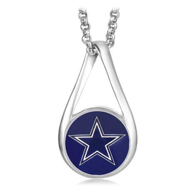 Dallas Cowboys Necklace Womens Mens Kids 925 Sterling Silver Chain Football NFL Team - ErikRayo.com