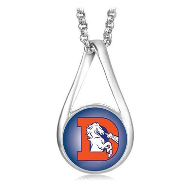 Denver Broncos Jewelry Necklace Womens Mens Kids 925 Sterling Silver Chain Football NFL Team - ErikRayo.com