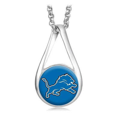 Detroit Lions Jewelry Necklace Womens Mens Kids 925 Sterling Silver Chain Football NFL Team - ErikRayo.com