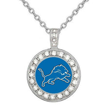 Load image into Gallery viewer, Detroit Lions Necklace Mens Womens 925 Sterling Silver Necklace Football Gift D18 - ErikRayo.com
