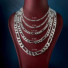Load image into Gallery viewer, Figaro Chain Necklace for Men and Women Stainless Steel in Silver - Jewelry Store by Erik Rayo

