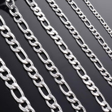 Load image into Gallery viewer, Figaro Chain Necklace for Men and Women Stainless Steel in Silver - Jewelry Store by Erik Rayo
