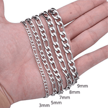 Load image into Gallery viewer, Figaro Chain Necklace in Silver for Men and Women Stainless Steel - Jewelry Store by Erik Rayo
