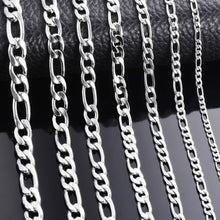 Load image into Gallery viewer, Figaro Chain Necklaces for Men and Women Stainless Steel in Silver - Jewelry Store by Erik Rayo
