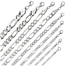 Load image into Gallery viewer, Figaro Chain Necklaces in Silver for Men and Women Stainless Steel - Jewelry Store by Erik Rayo
