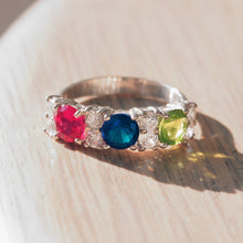 Load image into Gallery viewer, Fox Cocktail Ring - 925 Sterling Silver, AAA CZ , Multi Color - 40604 - ErikRayo.com
