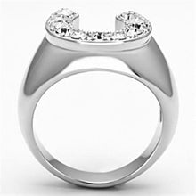Load image into Gallery viewer, Gift For Him Men&#39;s Rings Stainless Steel Good Luck Horseshoe CZ - Jewelry Store by Erik Rayo
