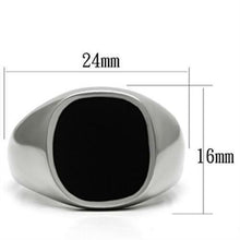 Load image into Gallery viewer, Gift For Him Men&#39;s Rings Stainless Steel Oval Square Black Round - Jewelry Store by Erik Rayo
