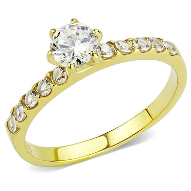 Gold Diamond Womens Ring Stainless Steel Anillo Color Oro Para Mujer Acero Inoxidable - ErikRayo.com