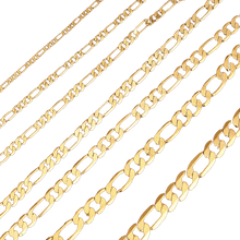 Load image into Gallery viewer, Gold Figaro Necklace Chain Men Women Kids Stainless Steel Italian Style - Jewelry Store by Erik Rayo
