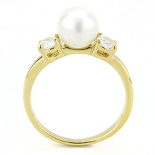 Load image into Gallery viewer, Gold Pearl Womens Ring Stainless Steel Anillo Color Oro Perla Para Mujer Acero Inoxidable - Jewelry Store by Erik Rayo
