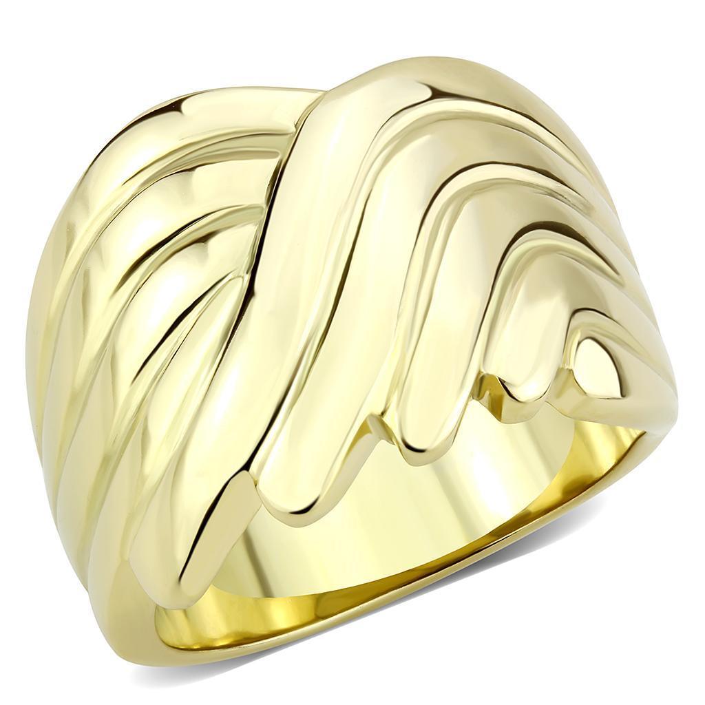 Gold Womens Ring 316L Stainless Steel Anillo Color Oro Para Mujer Acero Inoxidable - Jewelry Store by Erik Rayo