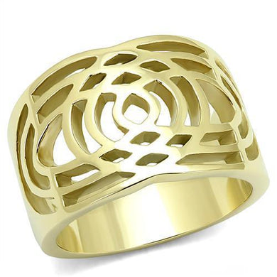 Gold Womens Ring Anillo Para Mujer y Ninos Unisex Kids 316L Stainless Steel Ring - Jewelry Store by Erik Rayo