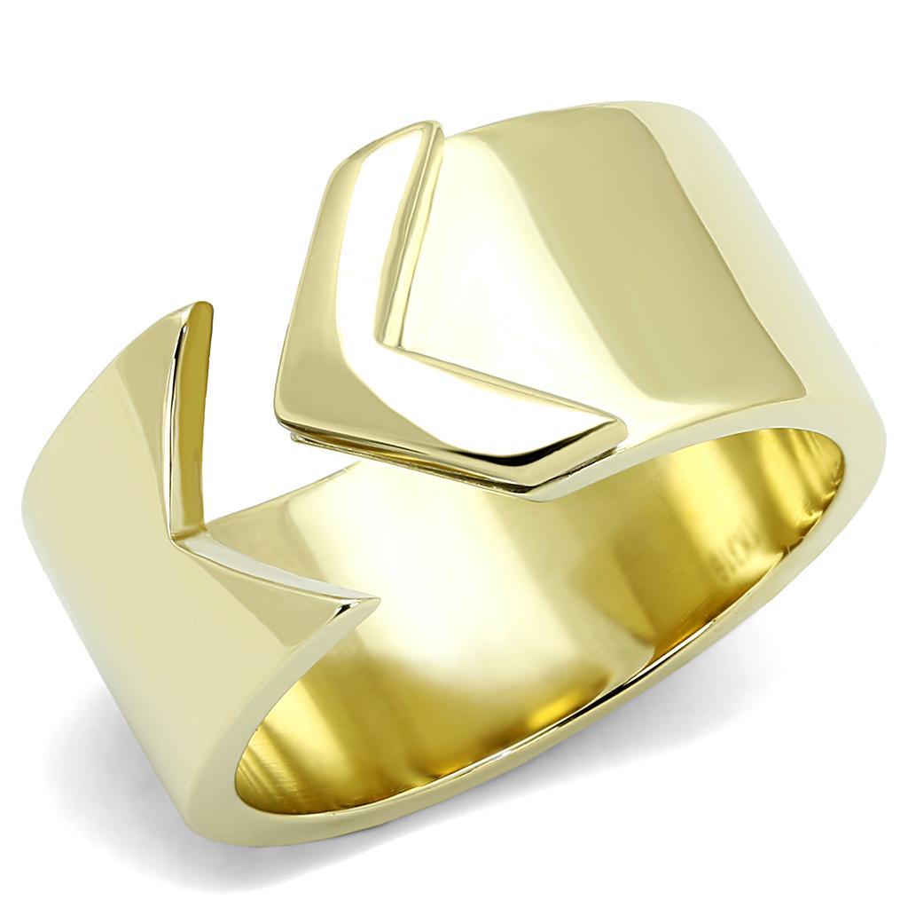 Gold Womens Ring Anillo Para Mujer y Ninos Unisex Kids Stainless Steel Ring Cori - Jewelry Store by Erik Rayo