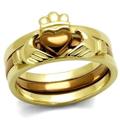 Gold Womens Ring Anillo Para Mujer y Ninos Unisex Kids Stainless Steel Ring Stainless Steel Ring Abruzzi - Jewelry Store by Erik Rayo