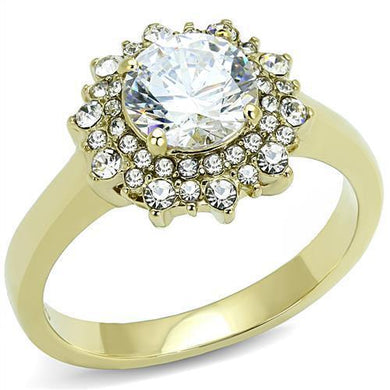 Wedding Rings for Women Engagement Cubic Zirconia Promise Ring Set for Her in Gold Tone - Jewelry Store by Erik Rayo