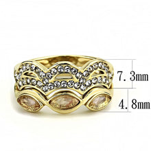 Load image into Gallery viewer, Gold Womens Ring Set Stainless Steel Anillo Juego Color Oro Para Mujer Acero Inoxidable - Jewelry Store by Erik Rayo

