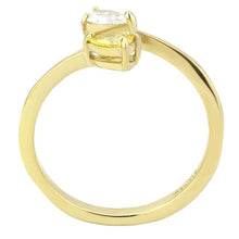Load image into Gallery viewer, Gold Womens Ring Yellow Zircoin 316L Stainless Steel Anillo Color Oro Amarillo Para Mujer Acero Inoxidable - Jewelry Store by Erik Rayo

