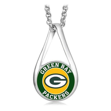 Green Bay Packers Jewelry Necklace Womens Mens Kids 925 Sterling Silver Chain Football NFL Team - ErikRayo.com
