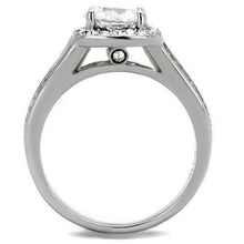 Load image into Gallery viewer, Halo Round Cut CZ Stainless Steel Engagement Halo Ring Women&#39;s 2.95 Ct - Jewelry Store by Erik Rayo
