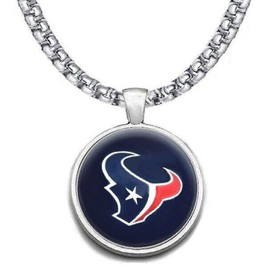 Houston Texans Jewelry Necklace Mens Womens Stainless Steel Chain Football NFL Team - ErikRayo.com