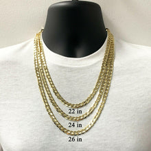 Load image into Gallery viewer, Italian 10k Yellow Gold Curb Cuban Chain Necklace 22 inches 7.5mm - Jewelry Store by Erik Rayo
