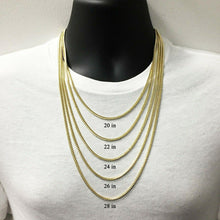 Load image into Gallery viewer, Italian 14k Yellow Gold Miami Cuban Chain Necklace 22 inch - Jewelry Store by Erik Rayo
