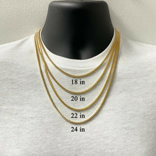 Load image into Gallery viewer, Italian 14k Yellow Gold Solid Franco Chain Necklace 20&quot; - Jewelry Store by Erik Rayo
