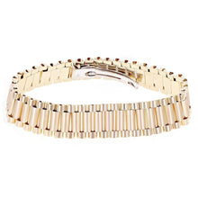 Load image into Gallery viewer, Italian 14k Yellow Gold Watch Link Bracelet 8&quot; 15.2mm 35.5 grams - Jewelry Store by Erik Rayo
