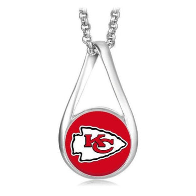 Kansas City Chiefs Jewelry Necklace Womens Mens Kids 925 Sterling Silver Chain Football NFL Team - ErikRayo.com
