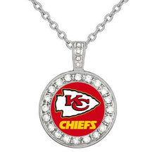 Load image into Gallery viewer, Kansas City Chiefs Necklace Mens Womens 925 Sterling Silver Necklace Football D18 - ErikRayo.com
