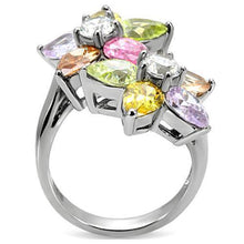 Load image into Gallery viewer, Kered Cocktail Ring - 316L Stainless Steel, AAA CZ , Multi Color - TK111 - Jewelry Store by Erik Rayo
