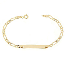 Load image into Gallery viewer, Kids Engravable 14k Gold Cuban Link Bracelet (Made in Italy) - ErikRayo.com
