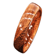 Load image into Gallery viewer, Koa Wood Domed Band Rings Domed Hawaiian Jewelry Unisex For Men and Women Anillo Para Hombres y Mujeres 6mm - ErikRayo.com
