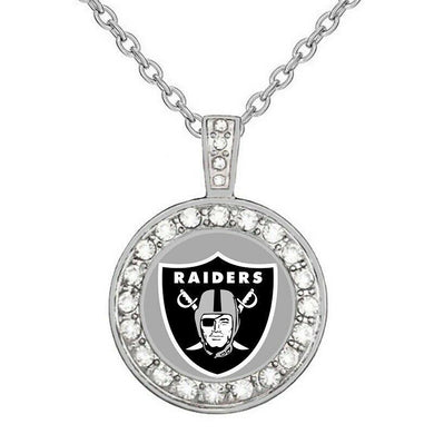 Las Vegas Raiders Necklace Mens Womens 925 Sterling Silver Necklace Football D18 - ErikRayo.com