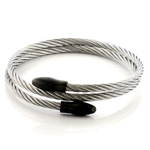 LO328 - Stainless Steel Bangle with No Stone - Jewelry Store by Erik Rayo