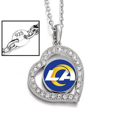 Los Angeles Rams Womens 925 Sterling Silver Link Chain Necklace D19 - ErikRayo.com