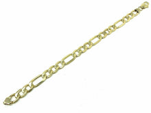 Load image into Gallery viewer, Men&#39;s 10k Yellow Gold Solid Figaro Bracelet Link Chain 9&quot; 9.6mm 24.5 grams - Jewelry Store by Erik Rayo
