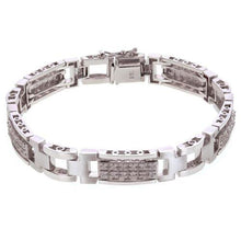 Load image into Gallery viewer, Men&#39;s 14k White Gold 1.00ctw Diamond Watch Link Bracelet 8&quot; 10mm 35.4 grams - Jewelry Store by Erik Rayo

