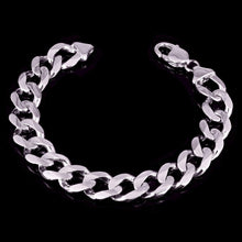 Load image into Gallery viewer, Men&#39;s 14k White Gold Solid Cuban Chain Bracelet Link 7.5&quot; 12.5mm 37.5 grams - ErikRayo.com
