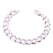 Load image into Gallery viewer, Men&#39;s 14k White Gold Solid Cuban Chain Bracelet Link 8.5&quot; 12.5mm 42.5 grams - Jewelry Store by Erik Rayo
