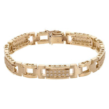 Load image into Gallery viewer, Men&#39;s 14k Yellow Gold 1.00ctw Diamond Watch Link Bracelet 8&quot; 10mm 36 grams - Jewelry Store by Erik Rayo
