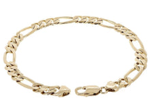 Load image into Gallery viewer, Men&#39;s Heavy Solid 14k Yellow Gold Figaro Chain Bracelet 8&quot; - Jewelry Store by Erik Rayo
