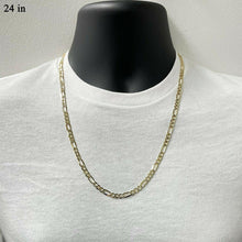 Load image into Gallery viewer, Men&#39;s Italian 14k Yellow Gold Figaro Chain Necklace 24&quot; - Jewelry Store by Erik Rayo
