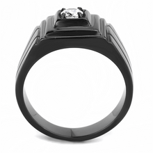 Load image into Gallery viewer, Men&#39;s Ring Black Stainless Steel Solitaire Square - Jewelry Store by Erik Rayo
