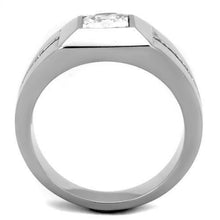 Load image into Gallery viewer, Men&#39;s Rings Square Princess Cut Cubic Stainless Steel - Jewelry Store by Erik Rayo
